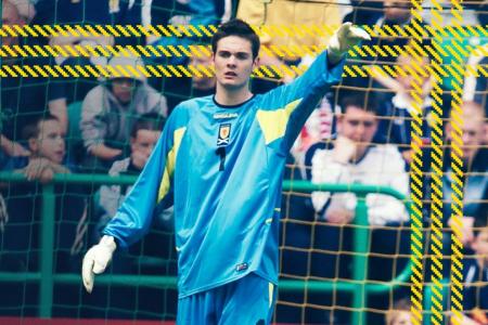 Craig Gordon na estreia pela seleção da Escócia, em 2004 • Divulgação/Seleção Escocesa