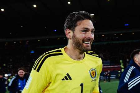 Craig Gordon, goleiro de 43 anos da Escócia