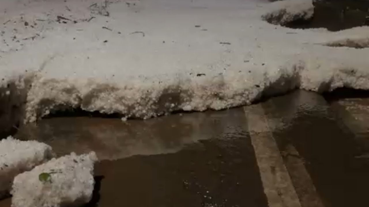 Granizo cobre paisagens de MG: ‘Nos surpreendeu’, diz meteorologista do Inmet