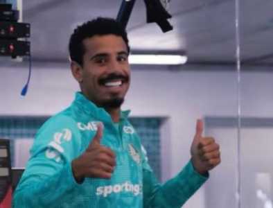 Lucas Evangelista volta a treinar no Palmeiras • Reprodução/TV Palmeiras
