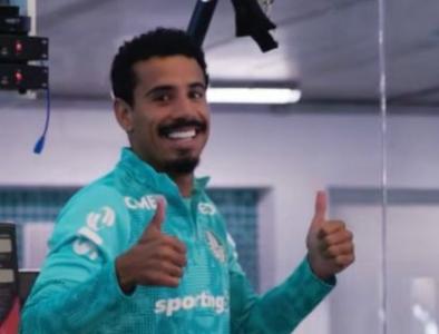 Lucas Evangelista volta a treinar no Palmeiras • Reprodução/TV Palmeiras