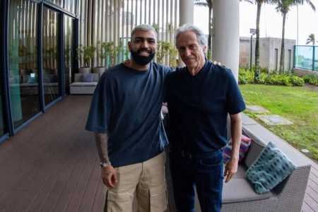 Gabigol e Jorge Jesus