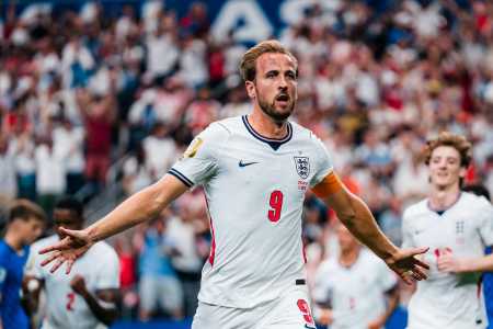 Harry Kane celebra gol pela Inglaterra na Copa de 2026