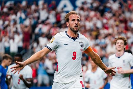 Harry Kane celebra gol pela Inglaterra na Copa de 2026