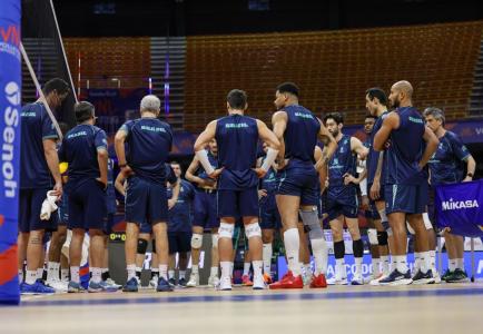 Treino da Seleção Masculina de Vôlei