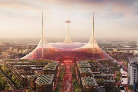 Projeção de como deve ficar o novo estádio do Manchester United