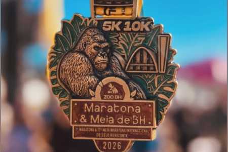 Medalha de 5km e 10km da Maratona e Meia de BH 2026