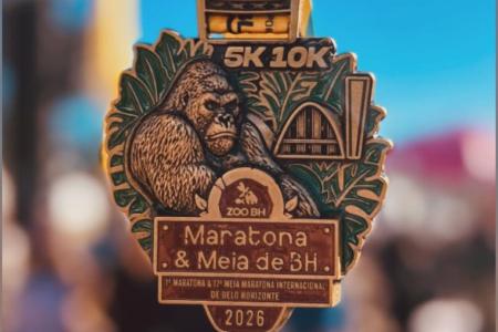 Medalha de 5km e 10km da Maratona e Meia de BH 2026