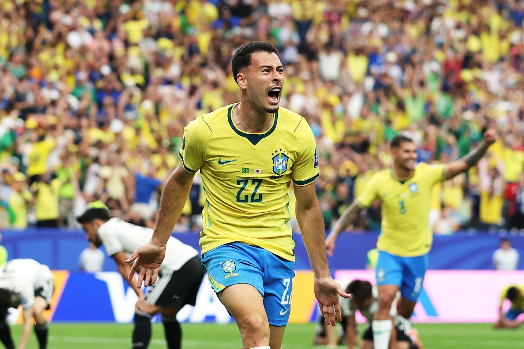 Gabriel Martinelli marcou o segundo gol mais tardio da história do Brasil em Copas
