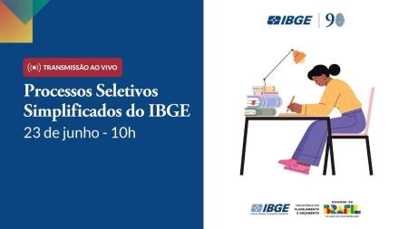 Live do IBGE sobre concursos