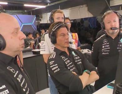 Toto Wolff durante o GP de Barcelona 2026 de Fórmula 1