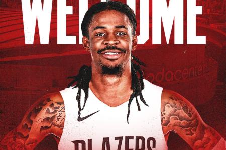 Ja Morant anunciado como jogador do Portland Trail Blazers