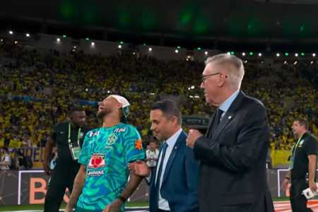 Neymar não estava à disposição, mas foi ao Maracanã