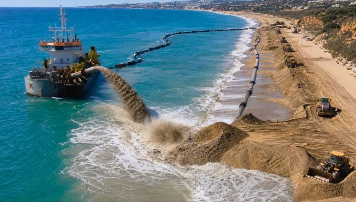 Portugal movimenta 2 milhões de toneladas de areia para ampliar praias no Algarve