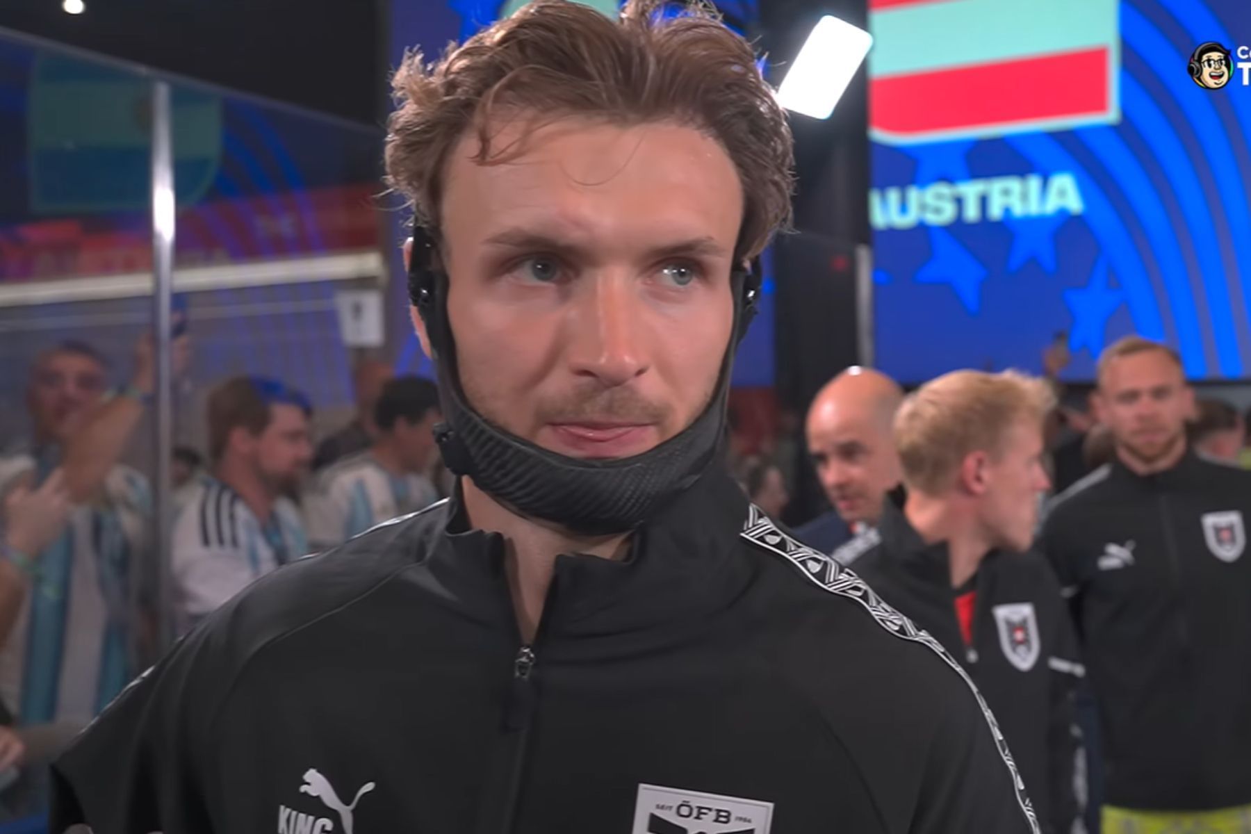 Entenda porque jogador da Áustria utiliza ‘máscara’ contra a Argentina na Copa