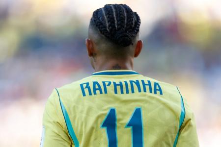 Raphinha em ação pelo Brasil na Copa do Mundo de 2026