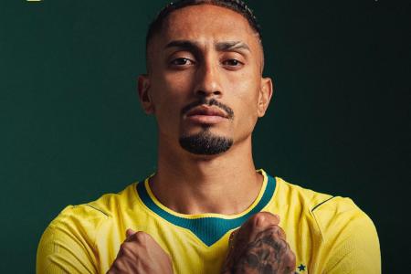 Raphinha em foto de divulgação para a Copa de 2026