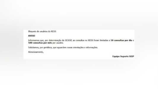 Policiais foram comunicados nessa terça-feira • Reprodução