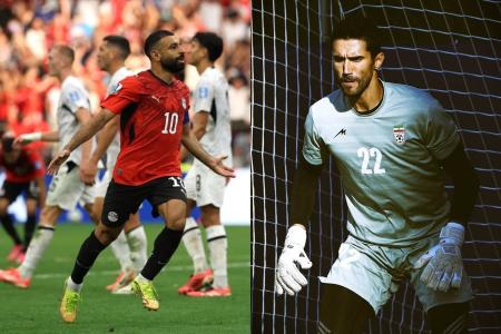 Mohamed Salah (à esquerda) e Hossein Hosseini (à direita)