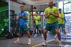 Neymar e Weverton na Seleção Brasileira