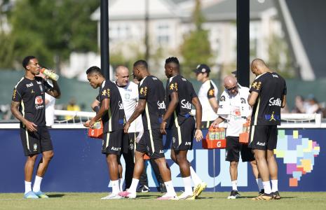 Treino da Seleção Brasileira nos Estados Unidos