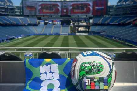 Gillette Stadium preparado para Alemanha x Paraguai, pela Copa do Mundo