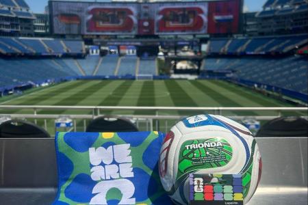 Gillette Stadium preparado para Alemanha x Paraguai, pela Copa do Mundo