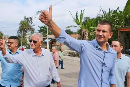 Pré-candidato ao governo do Rio é filho do prefeito de São Gonçalo, Capitão Nelson (PL) • Divulgação/Douglas Ruas
