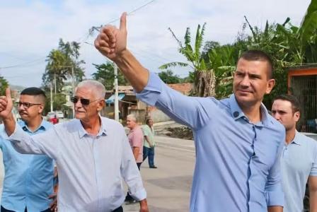 Pré-candidato ao governo do Rio é filho do prefeito de São Gonçalo, Capitão Nelson (PL) • Divulgação/Douglas Ruas