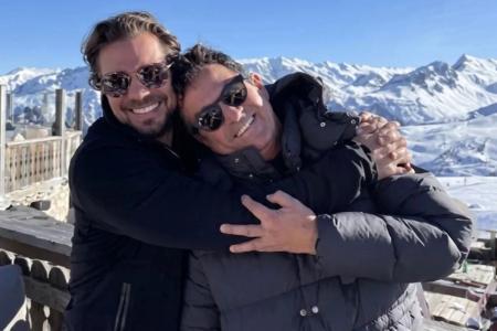 Vorcaro e Ciro durante viagem aos alpes franceses