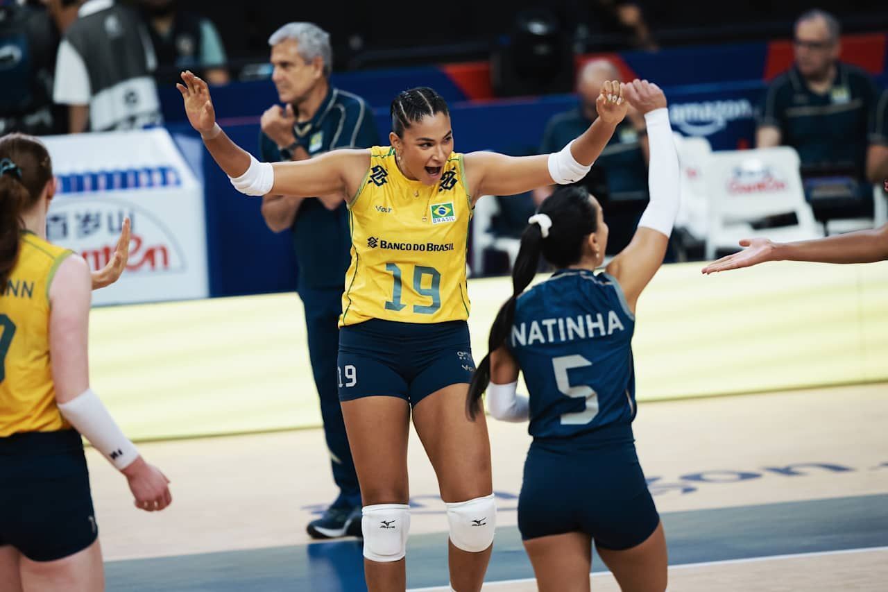 Brasil vence Bélgica no tie-break e mantém invencibilidade na VNL feminina