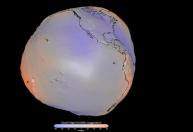 Nasa revela modelo 3D da Terra moldada pela gravidade