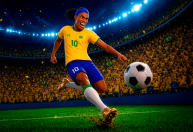 R10, jogo da Banana Games inspirado em Ronaldinho Gaúcho, chega ao catálogo da 7K Bet