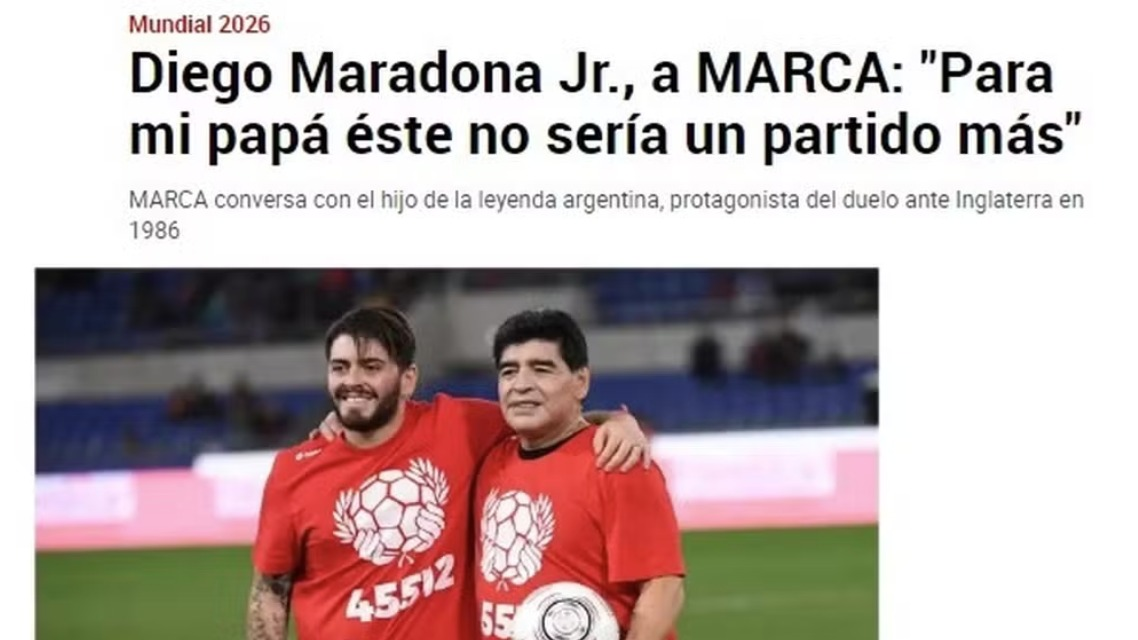 Argentina x Inglaterra: filho de Maradona rebate Scaloni sobre questões 'extracampo'