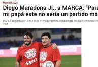 Argentina x Inglaterra: filho de Maradona rebate Scaloni sobre questões 'extracampo'