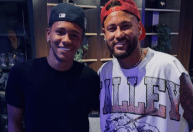 Joia do Atlético realiza sonho e se declara a Neymar: 'Eu te amo'