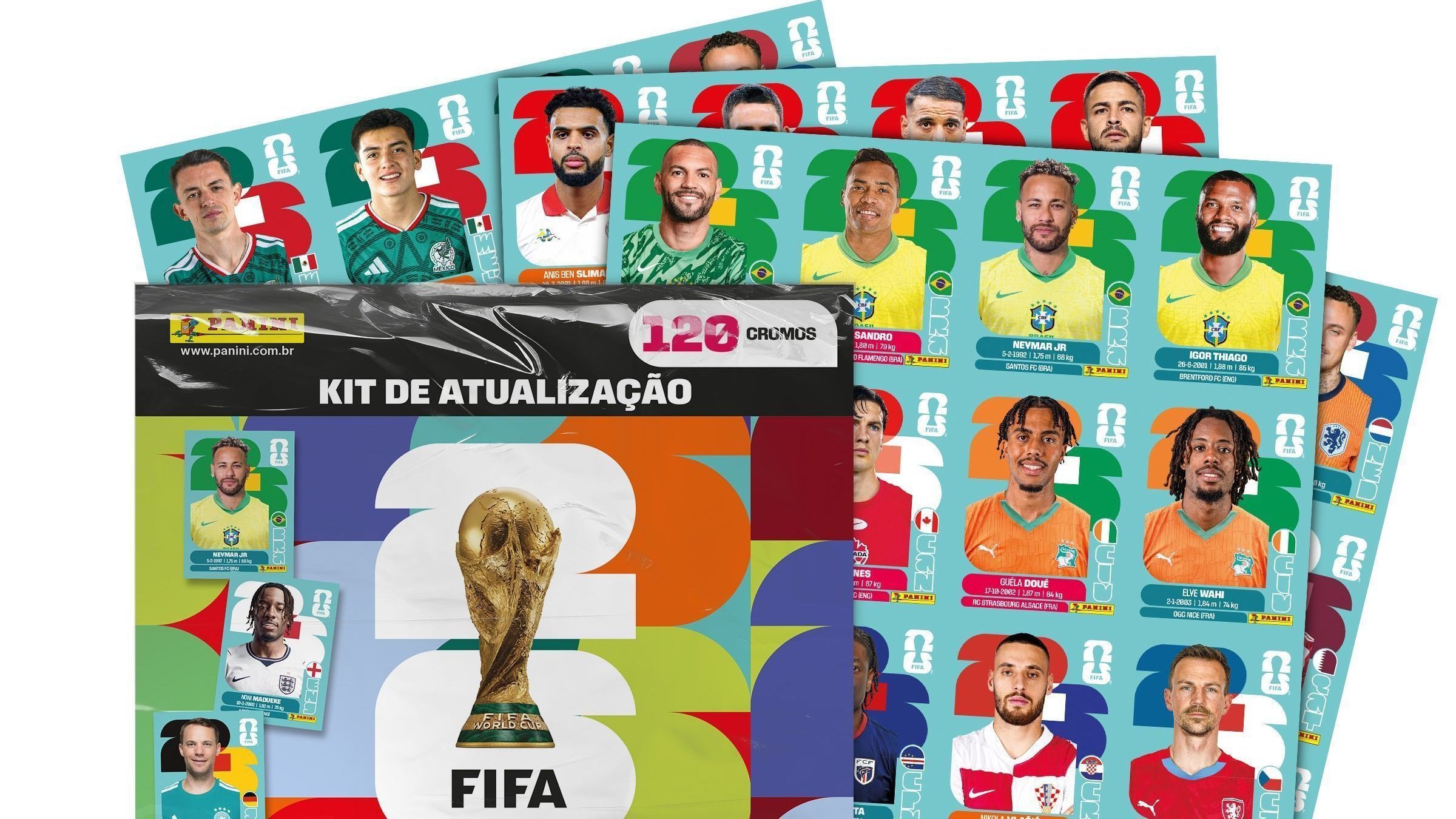 Kit Atualização do álbum da Copa: veja preço, lançamento e lista das novas figurinhas