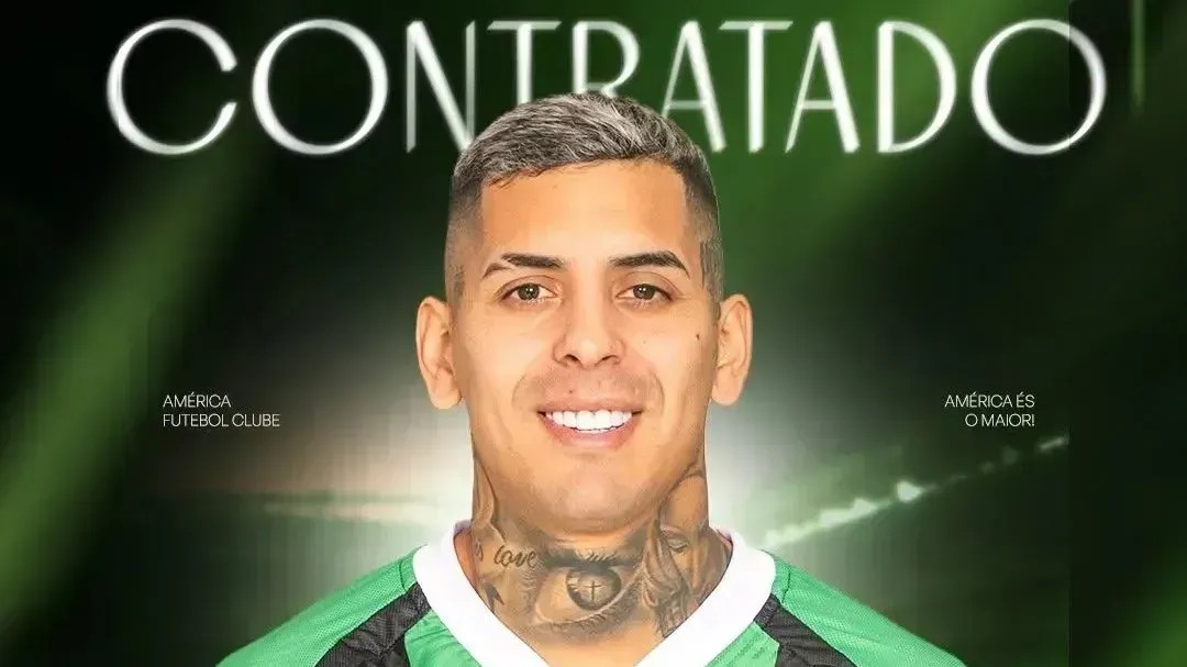 América oficializa a contratação de atacante ex-Vélez Sarsfield