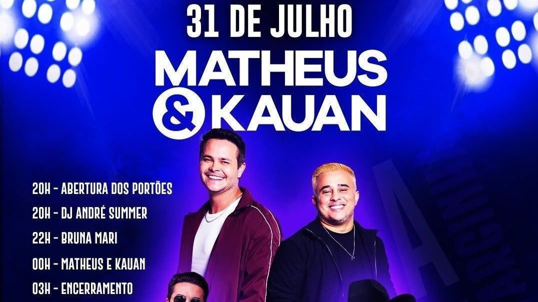 Feira da Paz começa hoje, Kauan não vem, e menores só entram com os pais