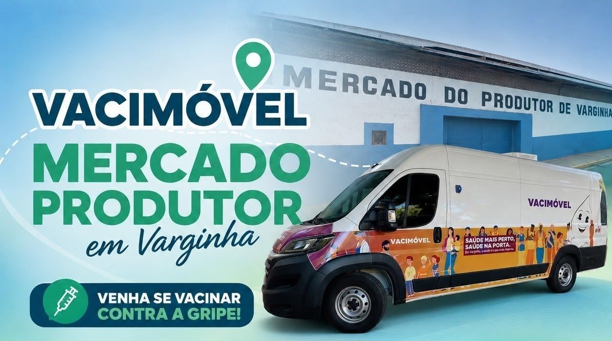 Vacimóvel oferece vacina contra gripe no Mercado do Produtor