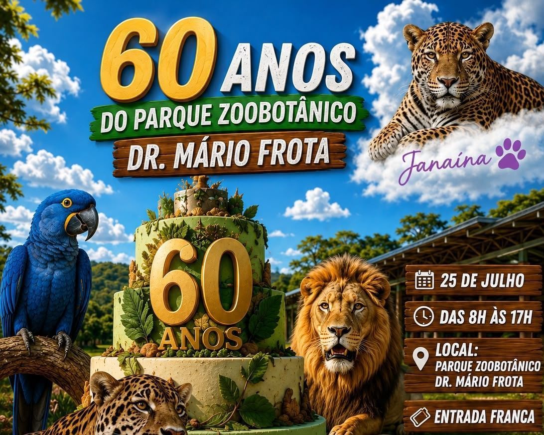 Zoológico de Varginha completa 60 anos e terá festa sábado, dia 25