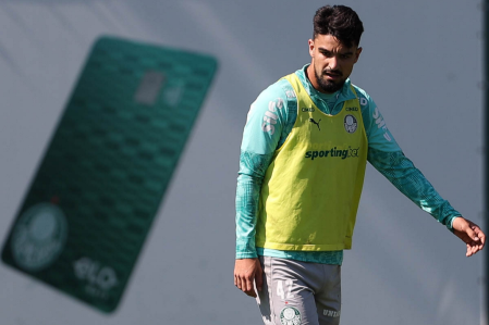 Flaco López treina no Palmeiras após a Copa do Mundo • Cesar Greco/Palmeiras