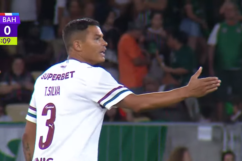 Thiago Silva reestreia com a camisa do Fluminense em amistoso contra o Bahia