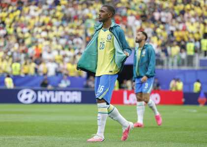 Rayan em jogo do Brasil na Copa do Mundo de 2026
