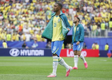 Rayan em jogo do Brasil na Copa do Mundo de 2026