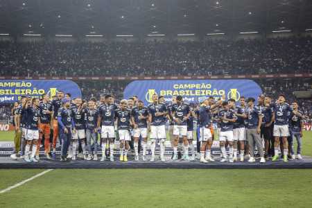 Time do Cruzeiro campeão da Série B do Campeonato Brasileiro em 2022