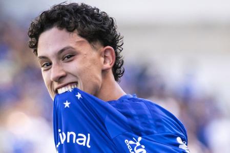 Felipe Morais anotou o primeiro gol com a camisa do Cruzeiro • Gustavo Aleixo/Cruzeiro