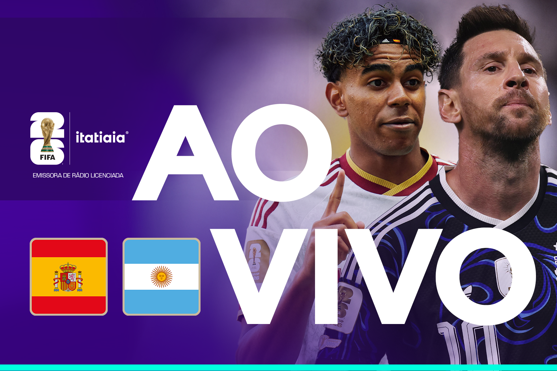 Espanha x Argentina: assista, ao vivo, à transmissão da Itatiaia