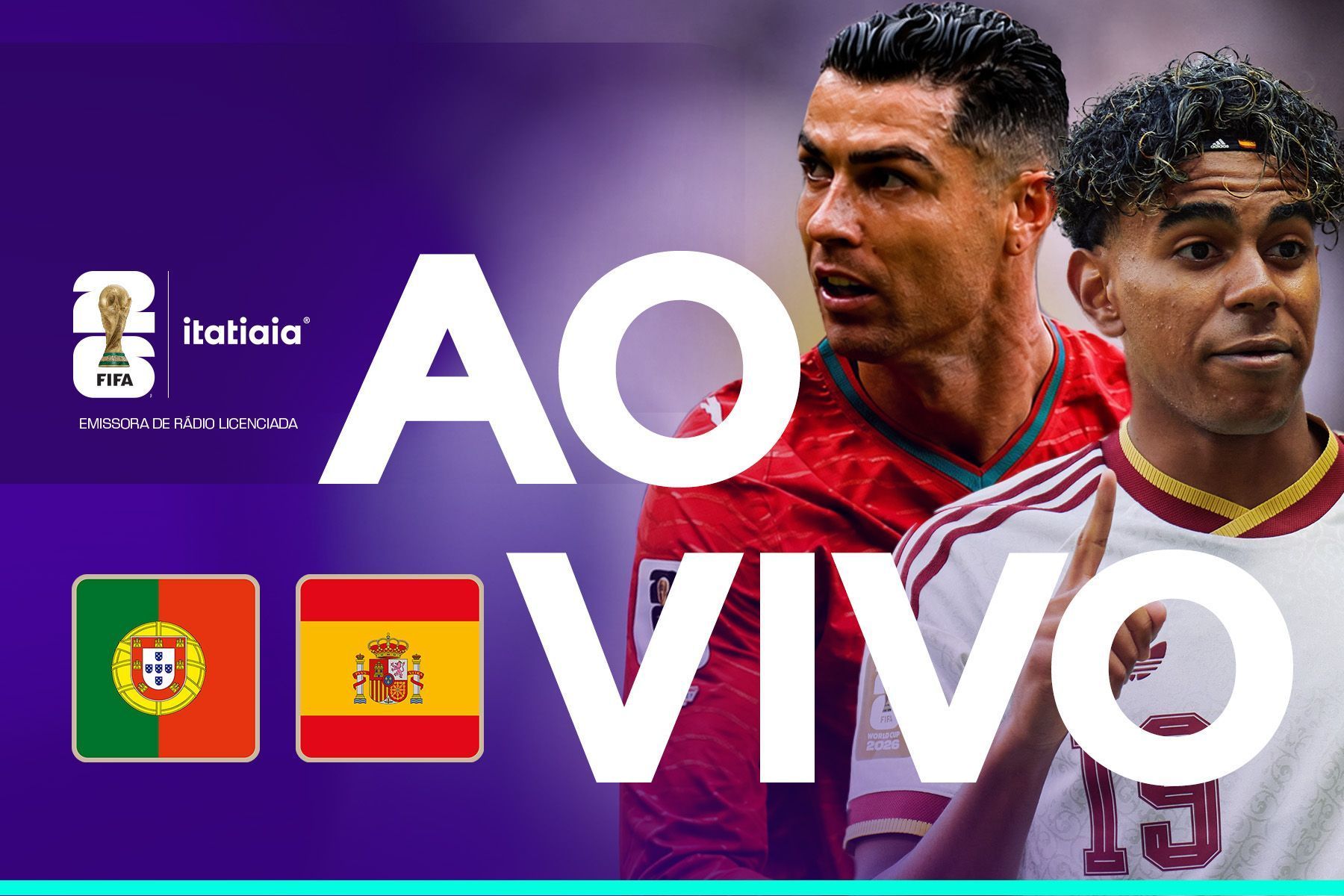 Portugal x Espanha: assista, ao vivo, à transmissão da Itatiaia