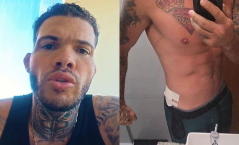 Bruce Souto foi baleado na região dos glúteos